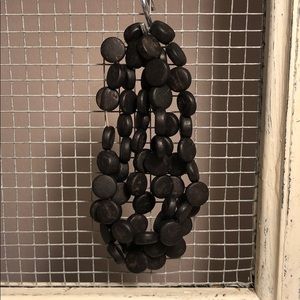 Black bead bracelet - set of three